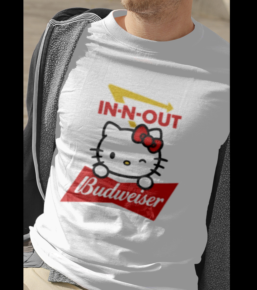 Hello Kitty In N Out Budweiser Combo T-Shirt