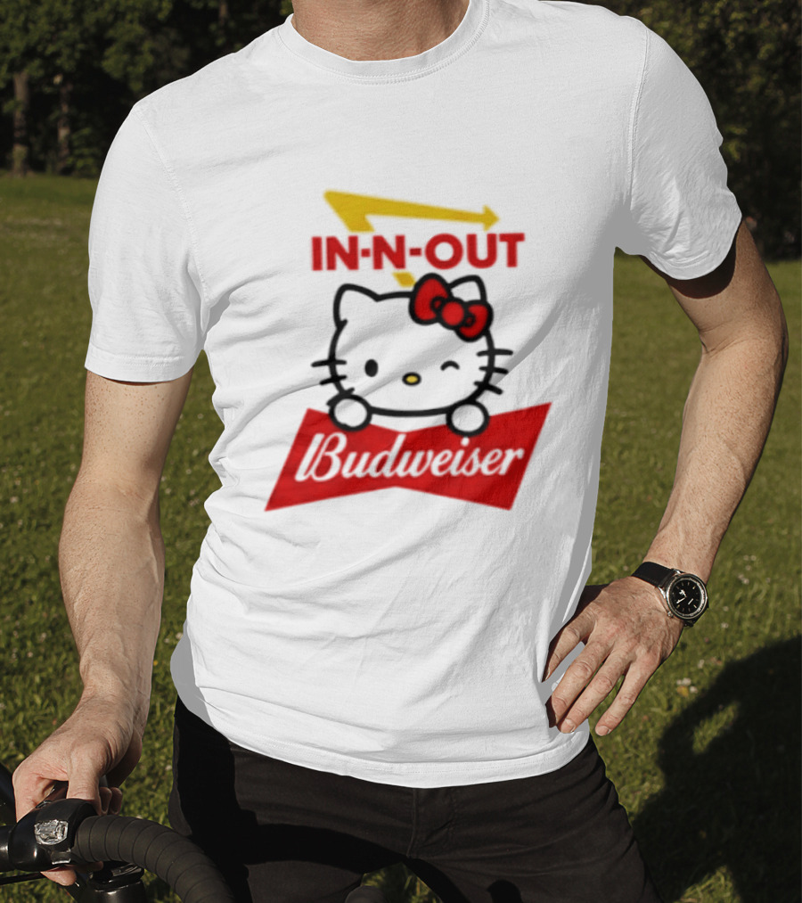 Hello Kitty In N Out Budweiser Combo T-Shirt