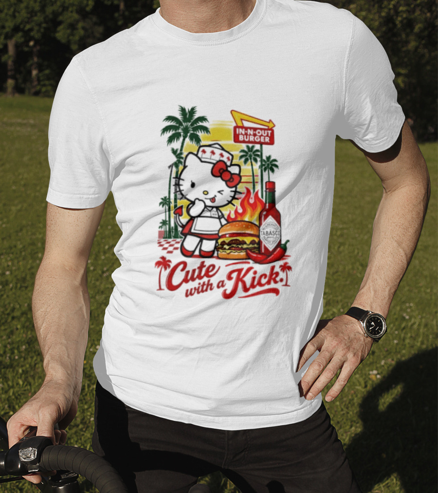 Hello Kitty In N Out Tabasco Cutie With A Kick Burger T-Shirt