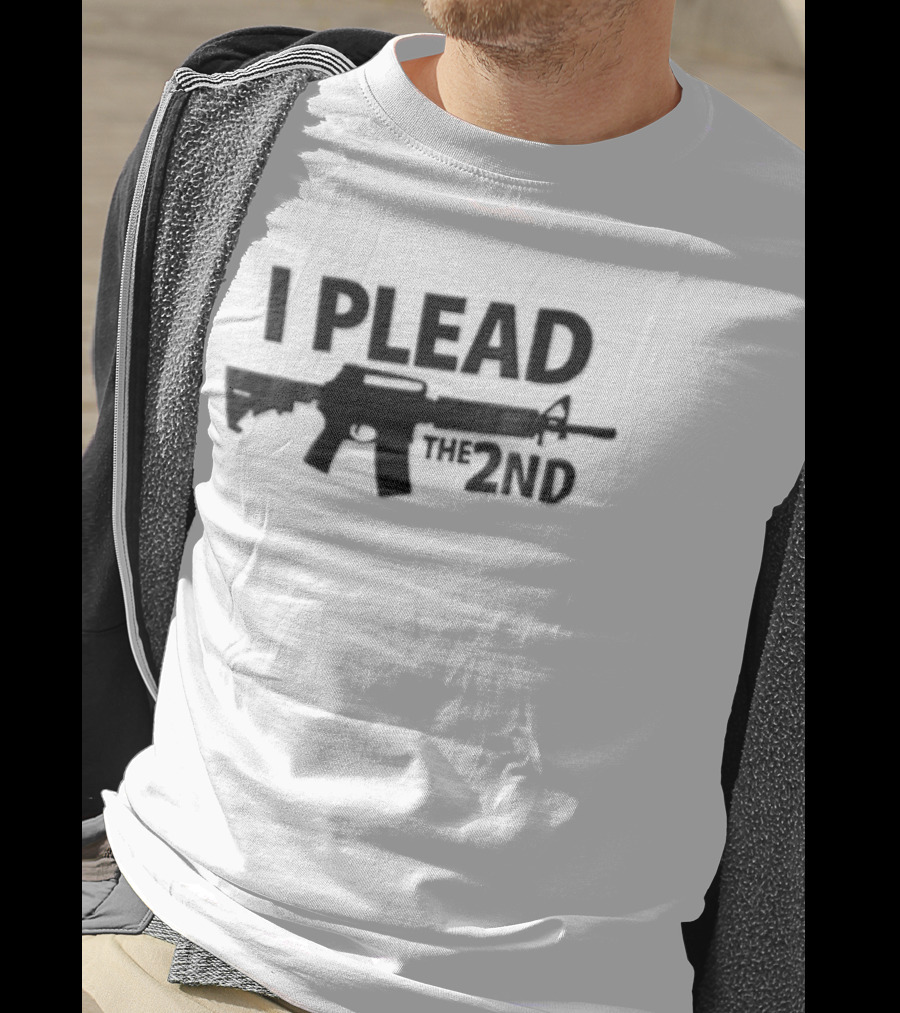 I Plead The 2nd Black Rifle Gun Rights Protection T-Shirt