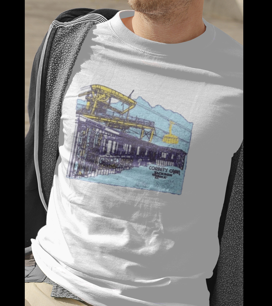Jackson Hole Corbets Cabin Tram Wyoming Scenic Adventure T-Shirt