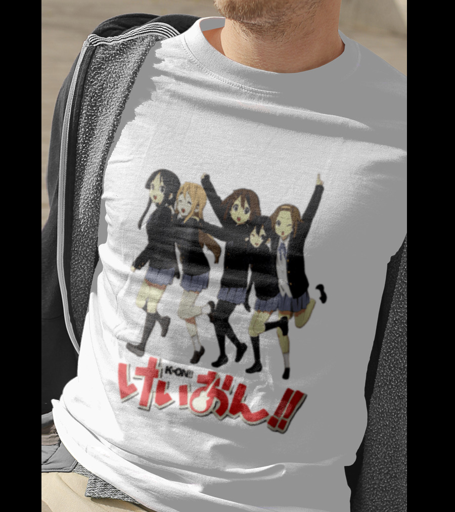 K On Five Anime Girls Jumping Together T-Shirt