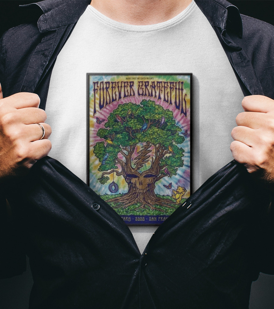 Forever Grateful Rainbow Tree Golden Gate Park 2026 San Francisco T-Shirt