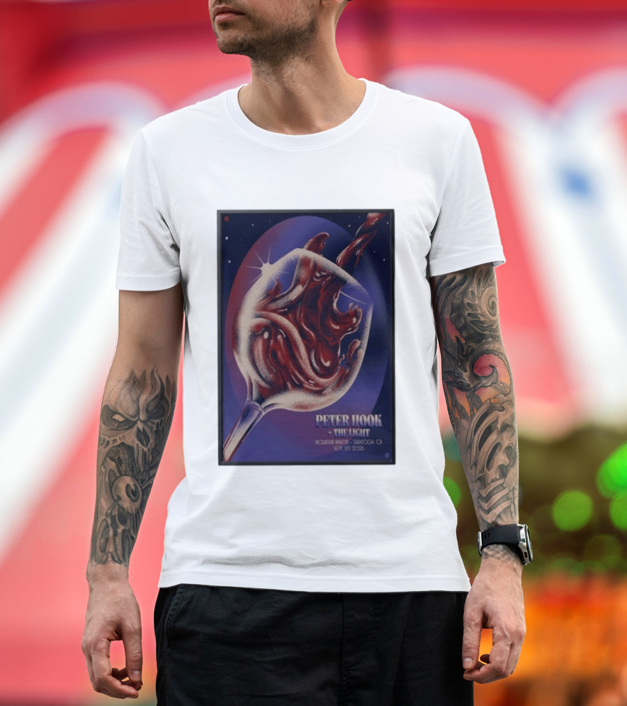 Peter Hook And The Light Mountain Winery Saratoga CA Sept 22 2026 T-Shirt