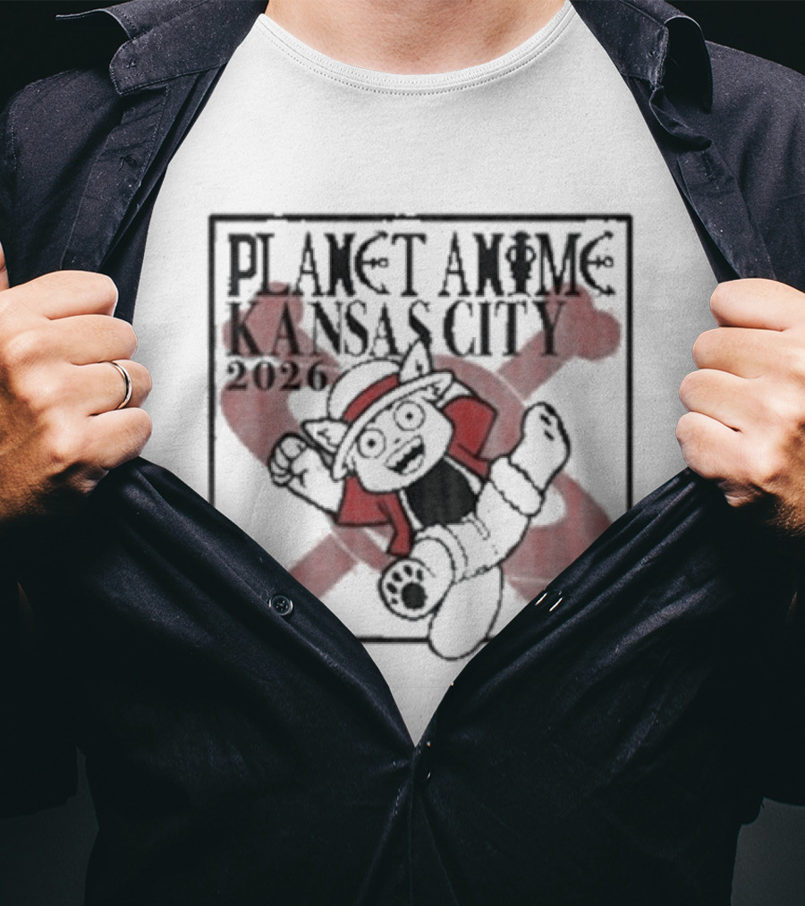 Planet Anime Kansas City 2026 Pirate Panda T-Shirt