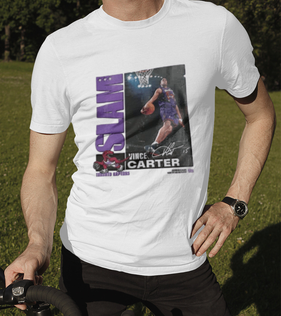SLAM Vince Carter Top 500 Toronto Raptors Dunk Basketball T-Shirt