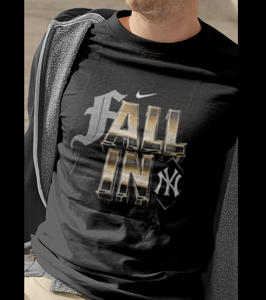Nike Fall In New York Yankees Gold Metallic F T-Shirt