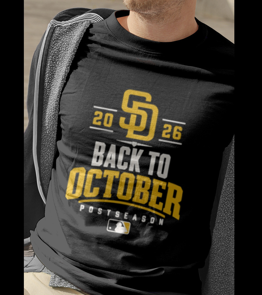 San Diego Padres 2026 Back To October Postseason Baseball MLB T-Shirt