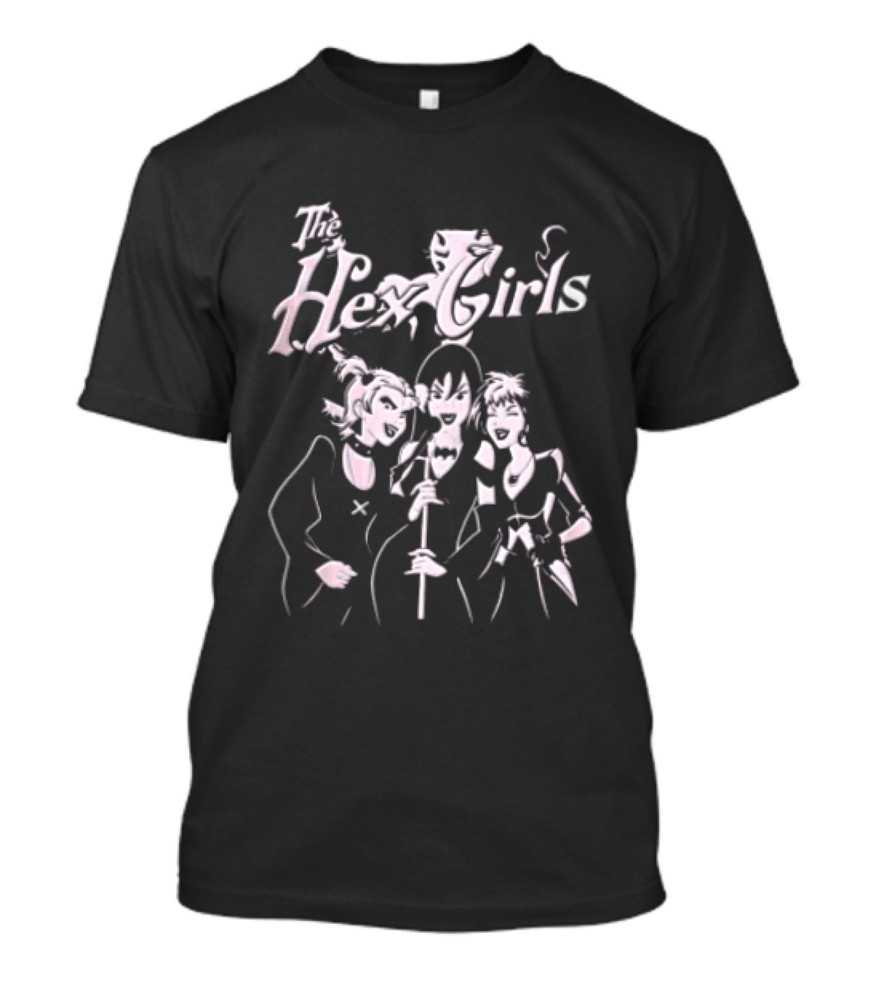 The Hex Girls Three Vocals Scooby Doo Style Cartoon Microphones T-Shirt