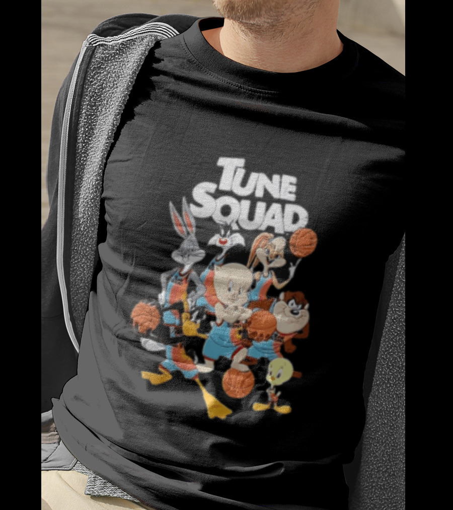 Tune Squad Looney Tunes Characters Basketball Space Jam T-Shirt