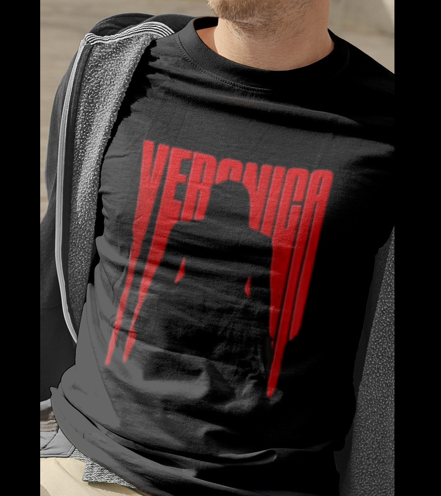 Veronica Red Dripping Font T-Shirt