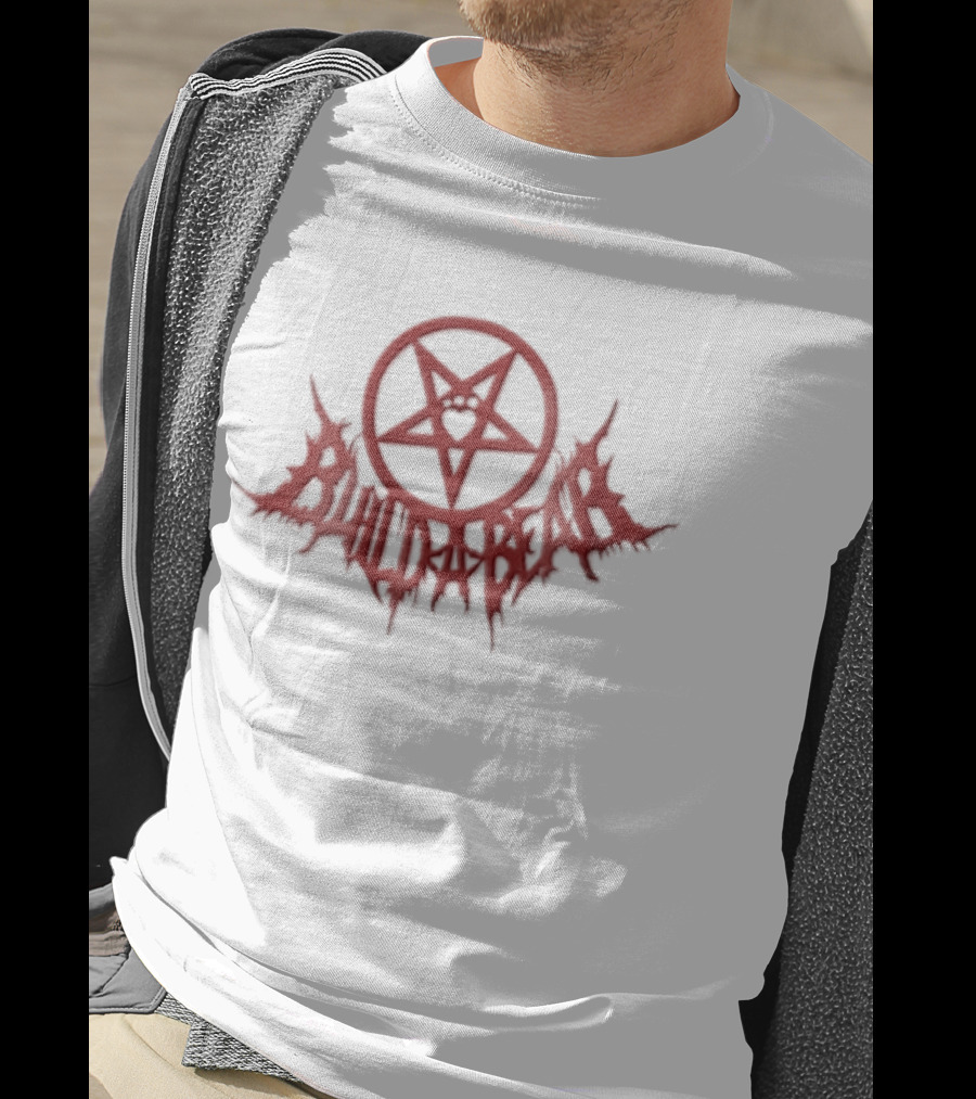 Build A Bear Red Pentagram Heart Paw T-Shirt