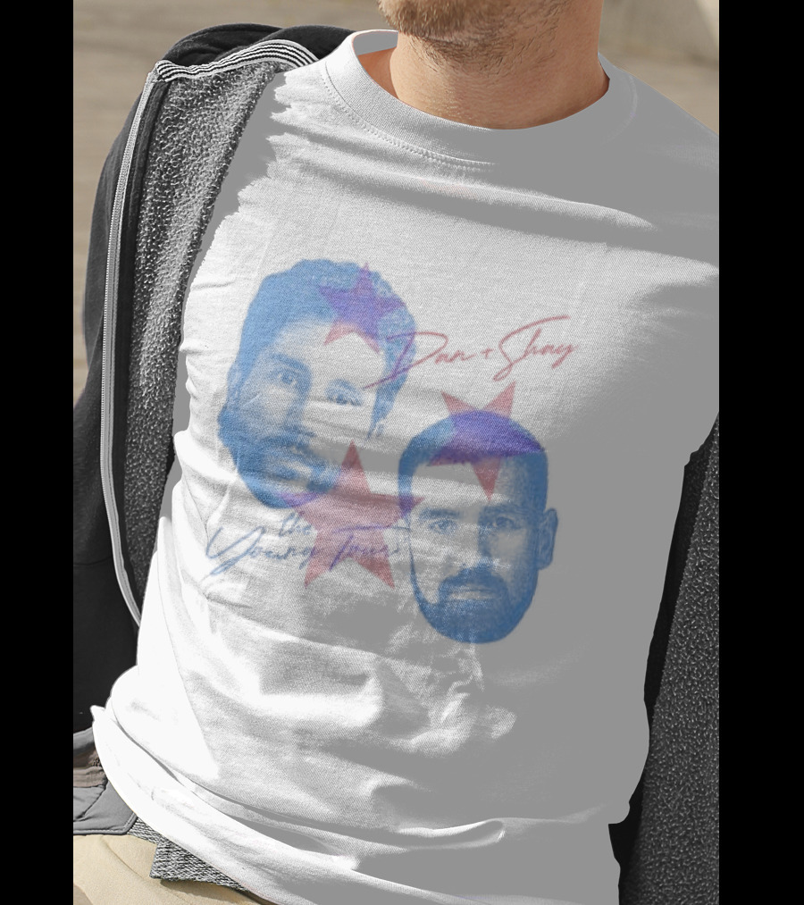 Dan And Shay The Young Tour Crewneck Stars Faces T-Shirt