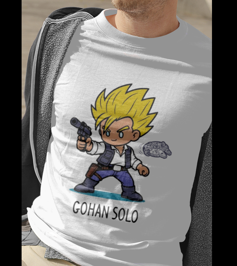 Gohan Solo Star Wars Dragon Ball Z Mashup Super Saiyan T-Shirt
