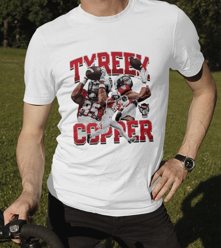 Tyreek Copper NC State Wolfpack Football Collage T-Shirt