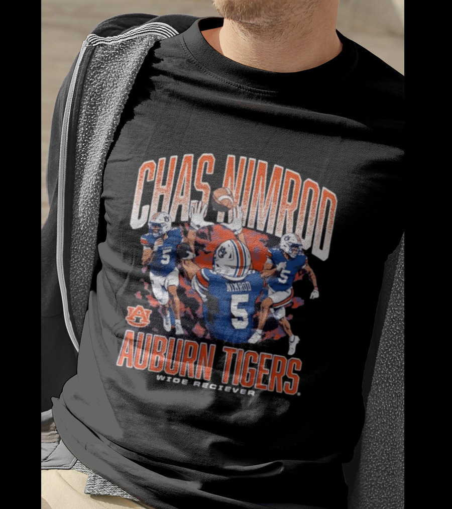 Chas Nimrod No 5 Auburn Tigers Wide Receiver T-Shirt