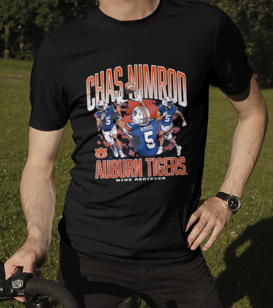 Chas Nimrod No 5 Auburn Tigers Wide Receiver T-Shirt