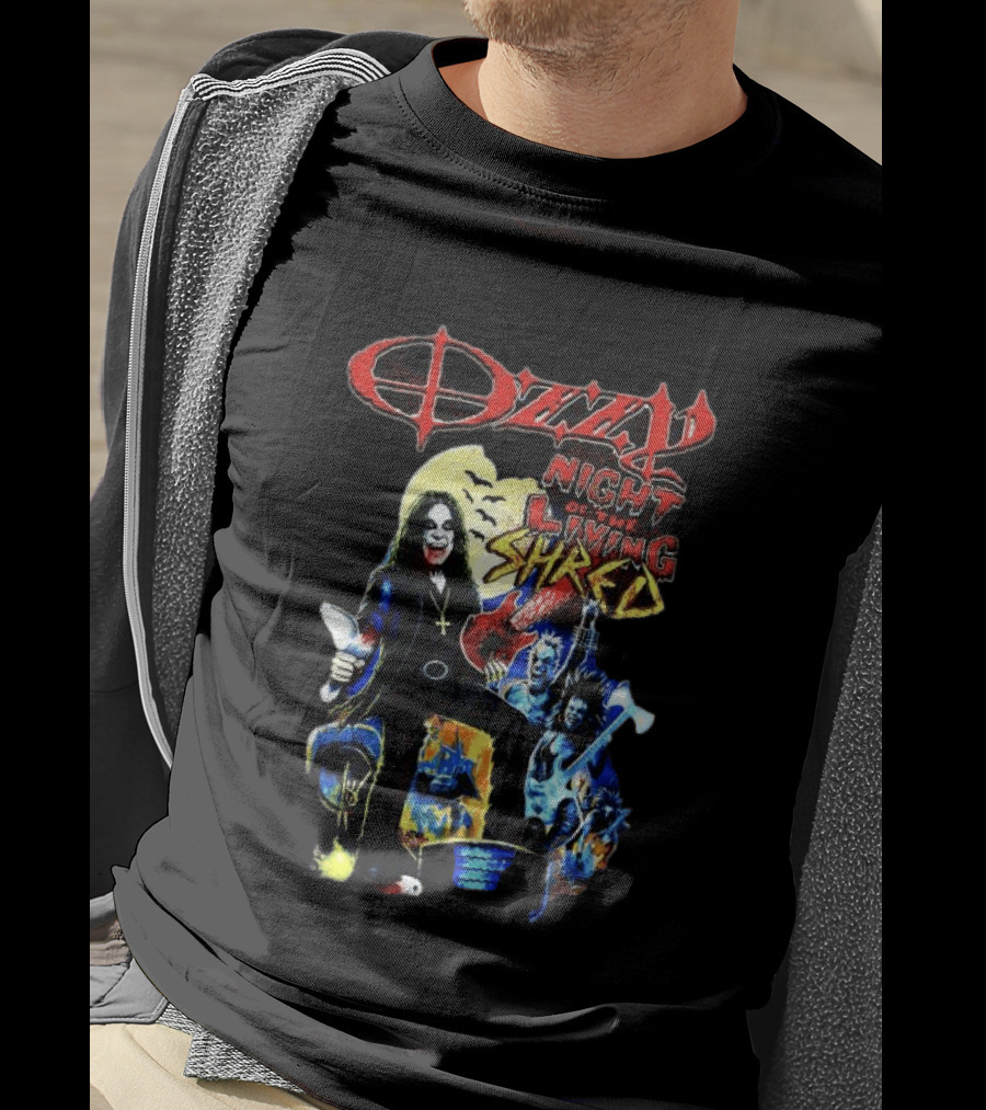 Ozzy Night Of The Living Shred Black T-Shirt