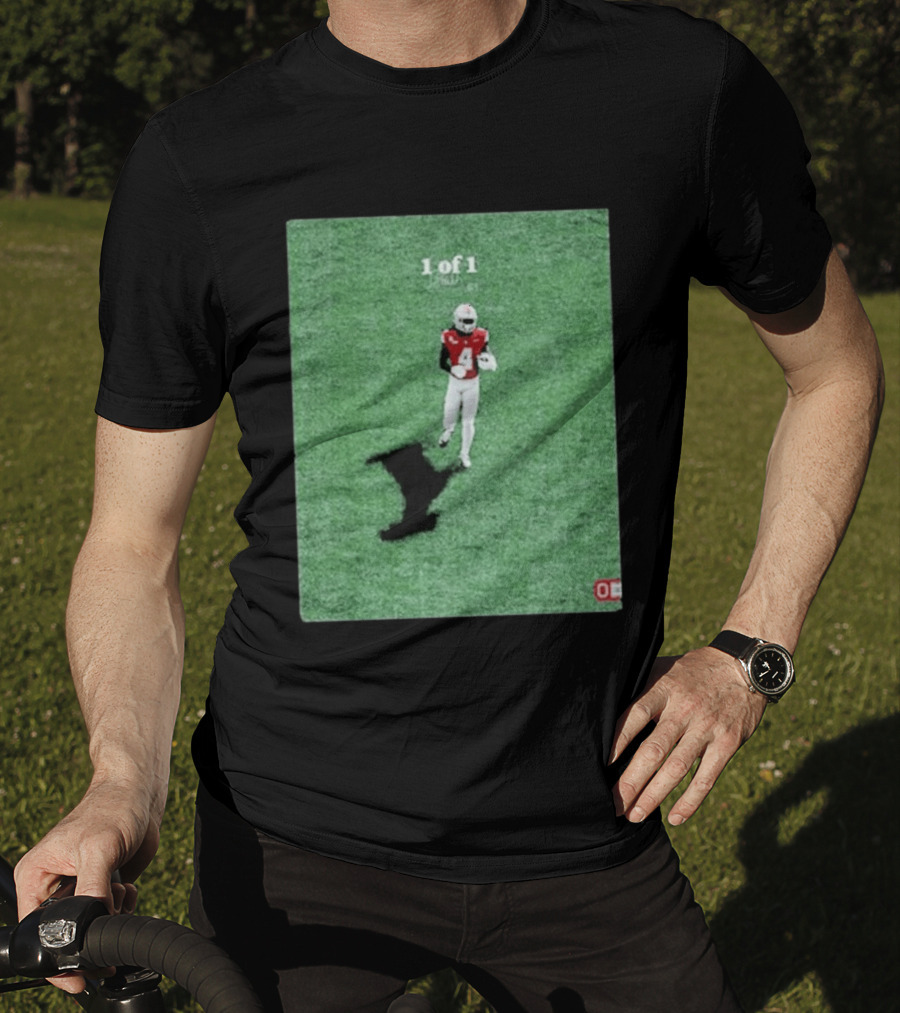 1 Of 1 Jeremiah Smith Ohio State Buckeyes Goat Shadow Football T-Shirt