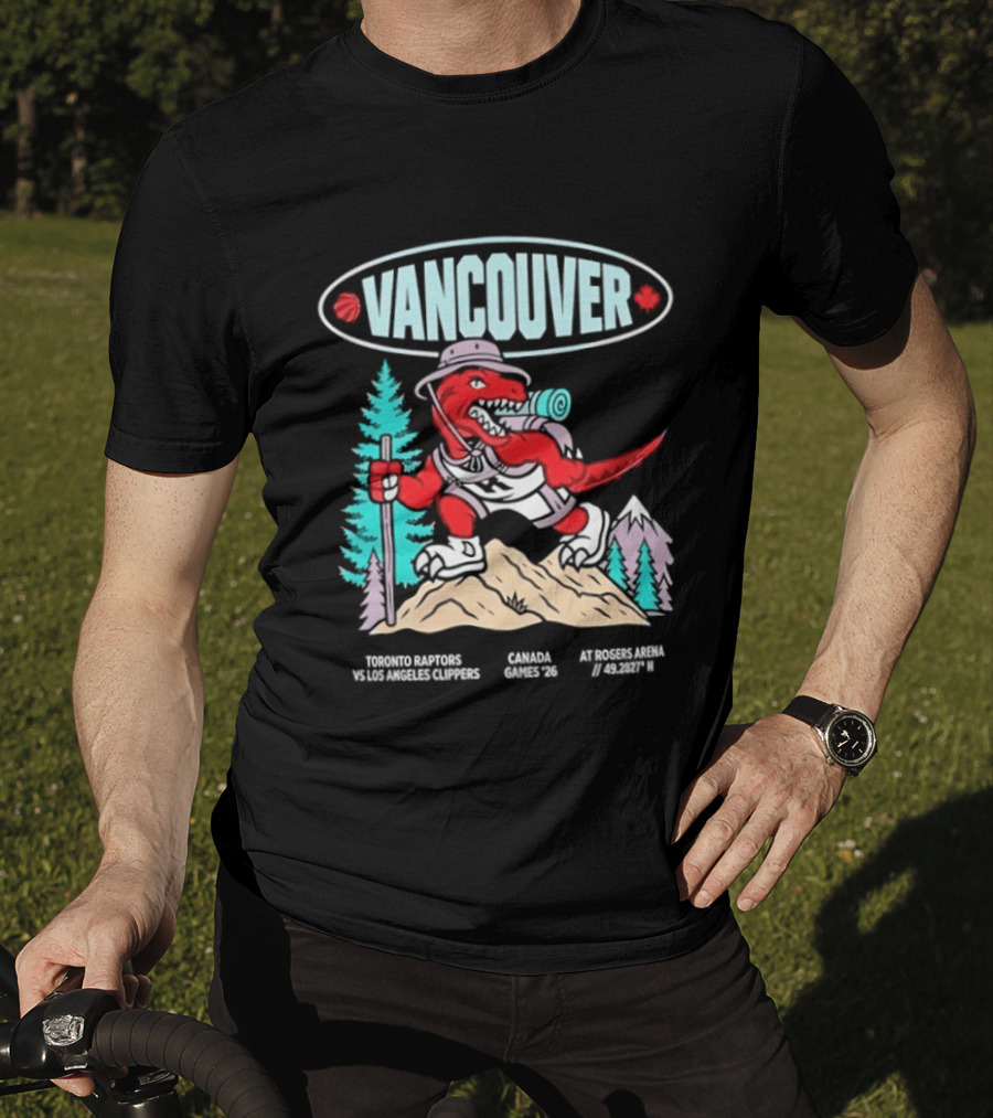 Toronto Raptors Vs Los Angeles Clippers Canada Games 2026 Vancouver Retro Style Basketball Event T-Shirt
