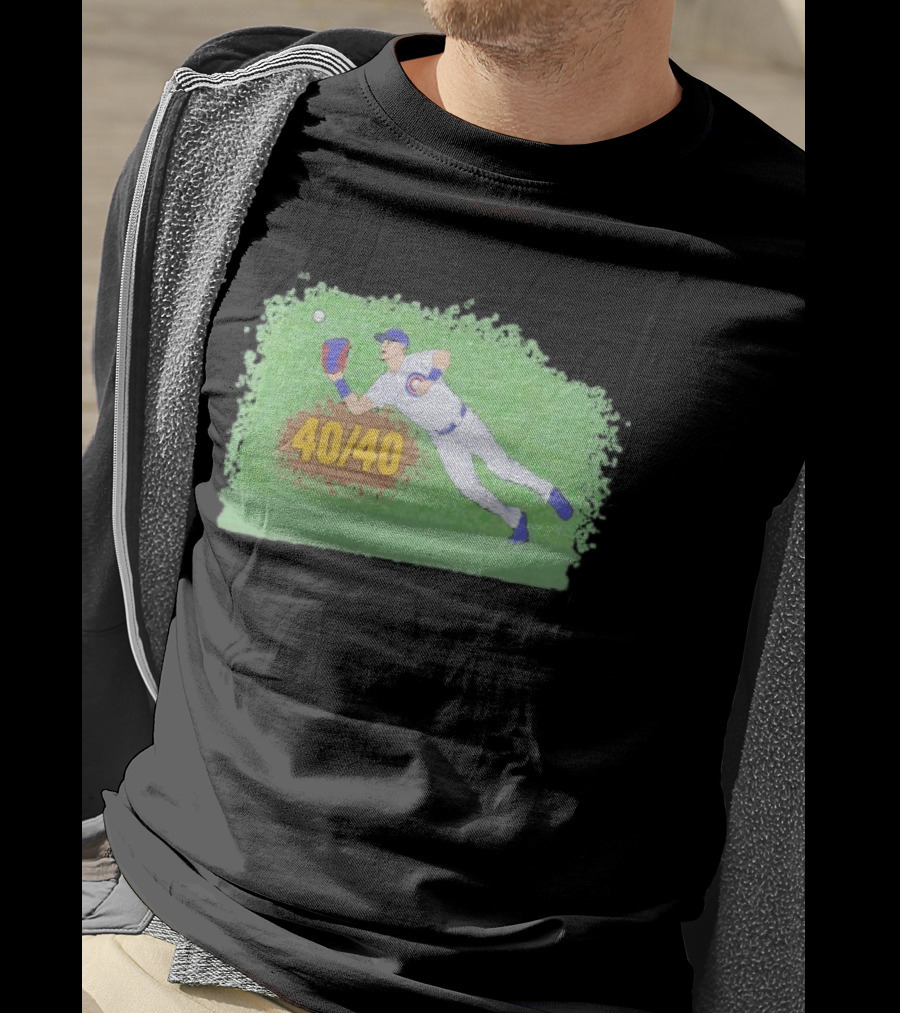Pete Crow Armstrong 40 40 Chicago Cubs Diving Catch T-Shirt