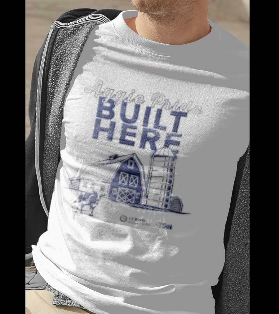 Aggie Pride Built Here Cameron Clear Noah Sol UC Davis T-Shirt