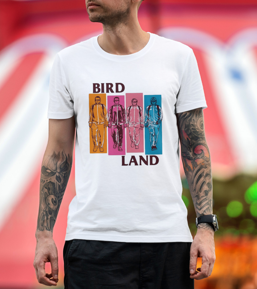 Baltimore Orioles Birdland Colorful Walking Figures T-Shirt