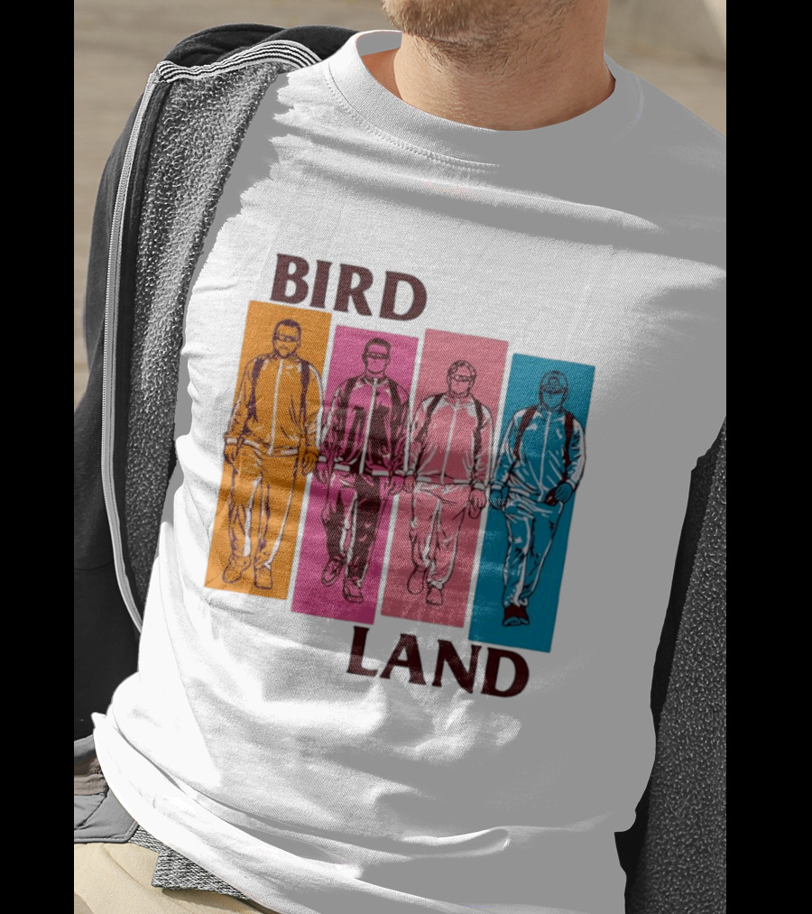 Baltimore Orioles Birdland Colorful Walking Figures T-Shirt