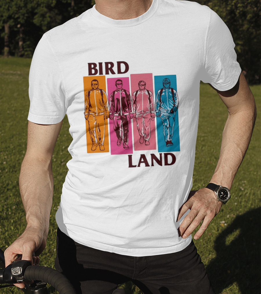 Baltimore Orioles Birdland Colorful Walking Figures T-Shirt