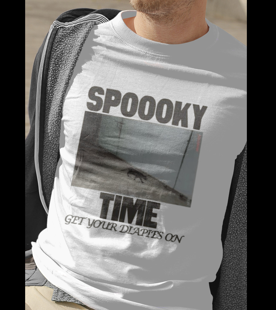 Spoooky Time Get Your Diapers On Caseoh Games Store Kitty CCTV T-Shirt