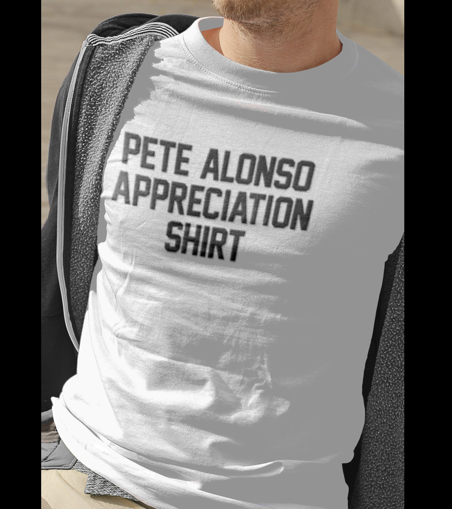 New York Mets Pete Alonso Appreciation Black Orange T-Shirt