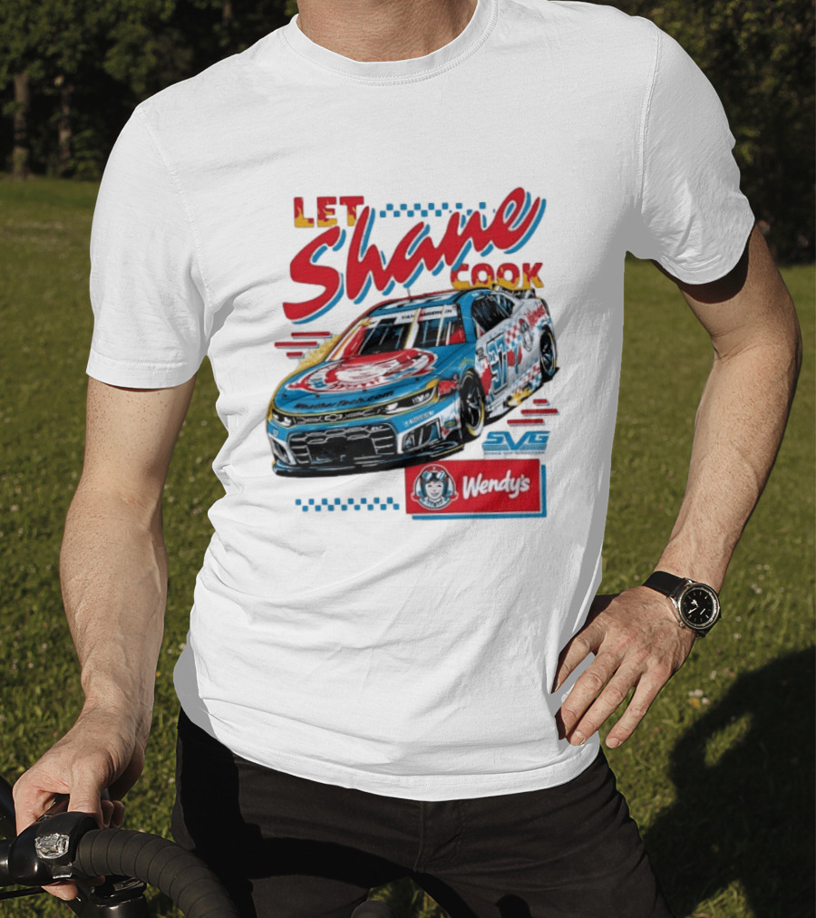 Let Shane Cook Shane Van Gisbergen Wendy's Race Car SVG T-Shirt