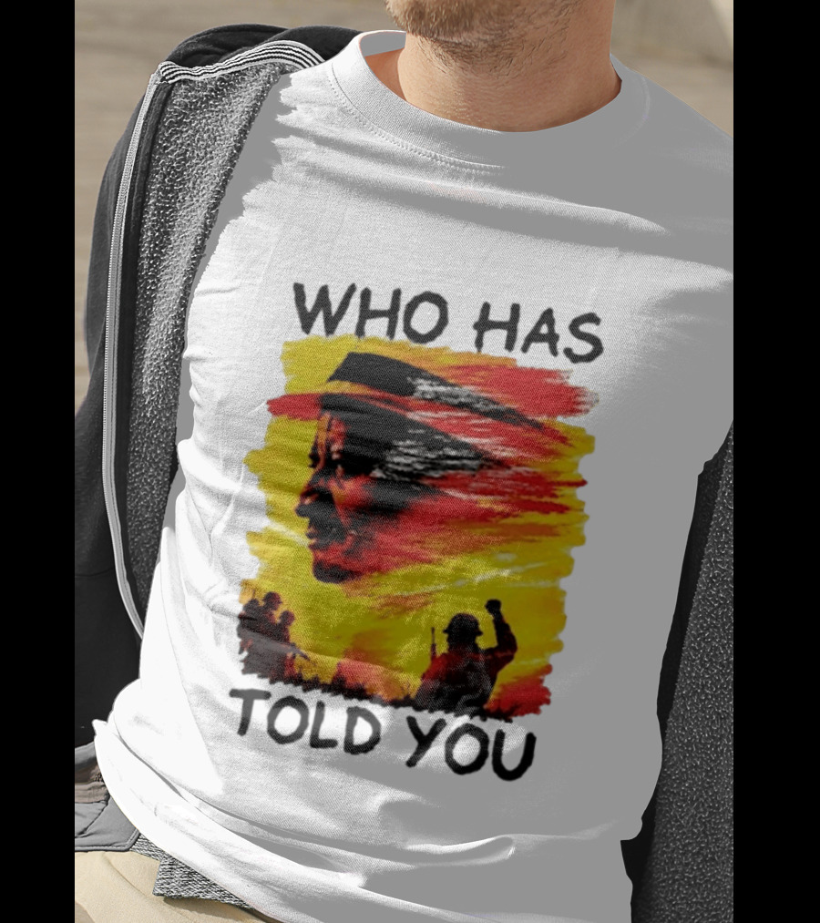 Edwin Sifuna Wears Raila Odinga's Who Has Told You T-Shirt