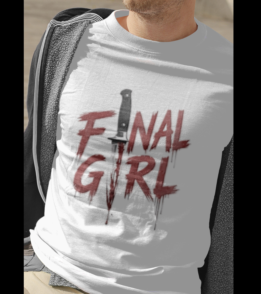 Final Girl Blood Soaked Knife Horror T-Shirt