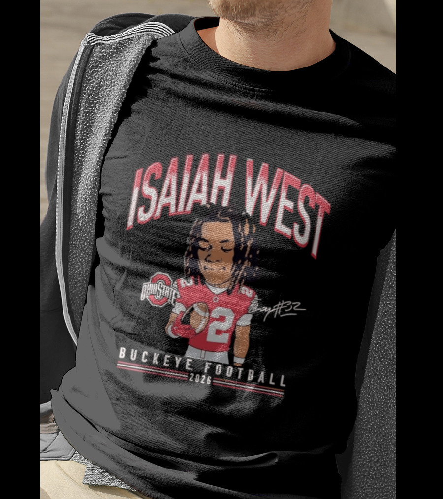 2026 Ohio State Buckeyes Isaiah West Buckeye Football T-Shirt
