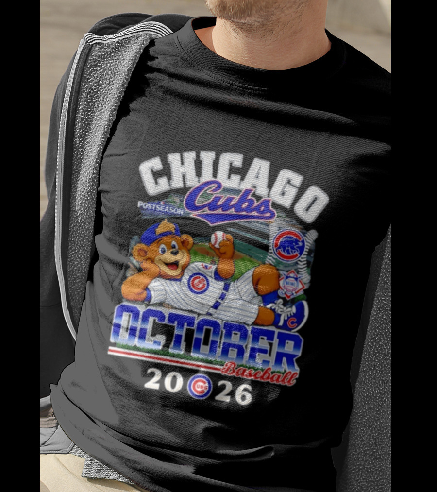 Chicago Cubs 2026 Postseason October Baseball T-Shirt
