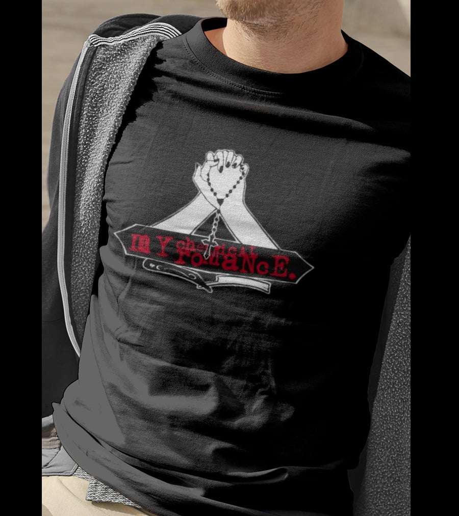 My Chemical Romance Praying Hands Rosary T-Shirt