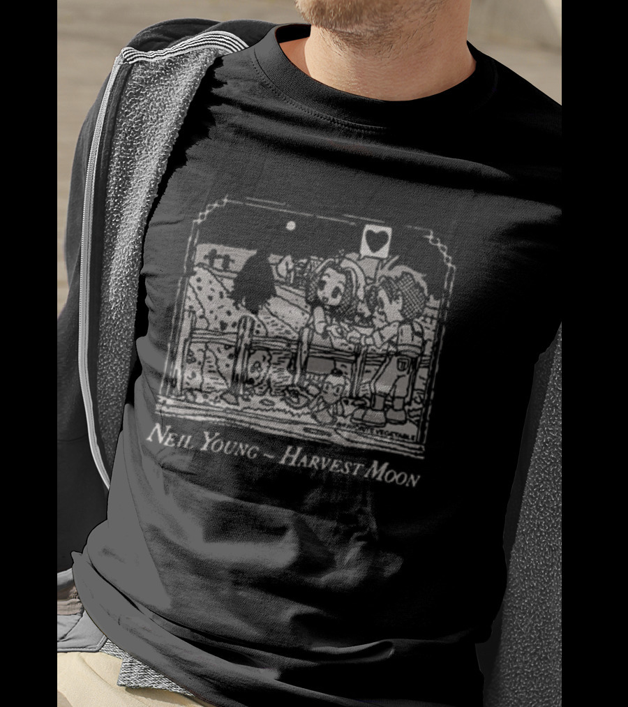Neil Young Harvest Moon Let's Go Dancin In The Light Favorite Vegetable T-Shirt