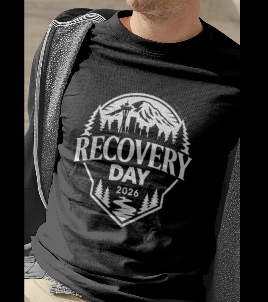 Seattle Mariners Recovery Day 2026 Forest Skyline T-Shirt