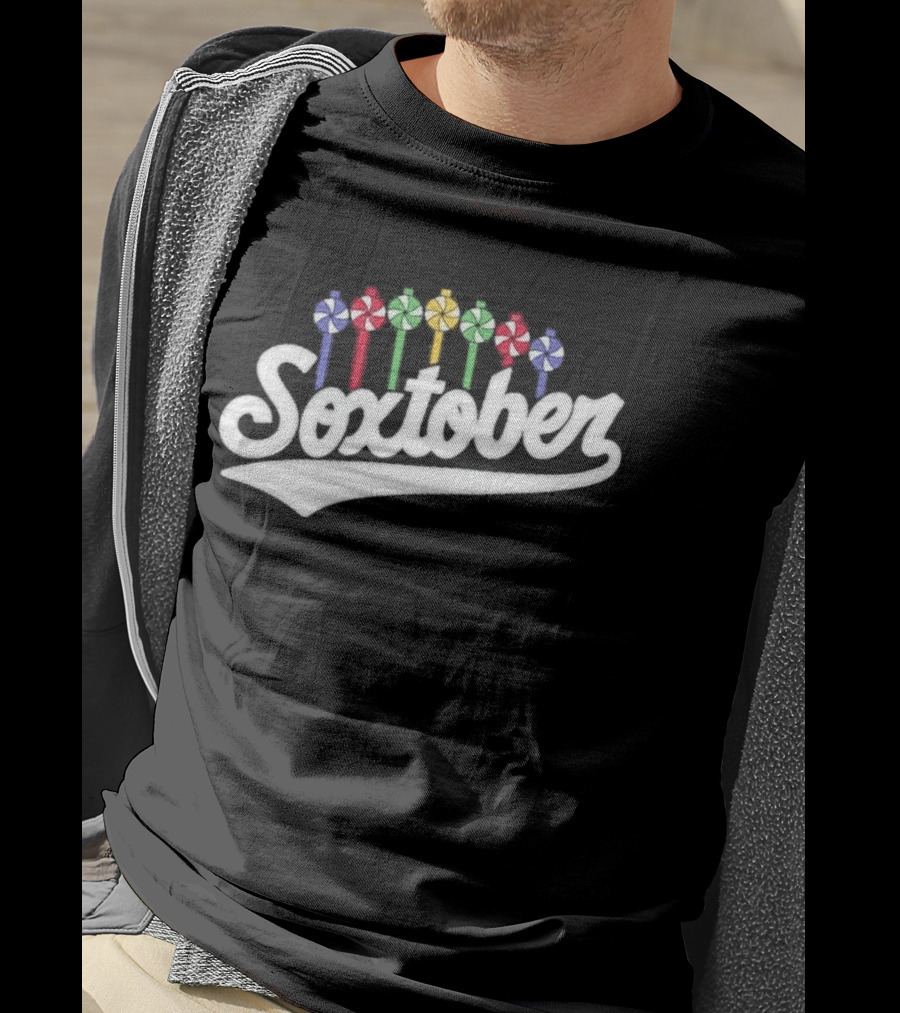 Soxtober Boston Red Sox Playoff Celebration Candy T-Shirt