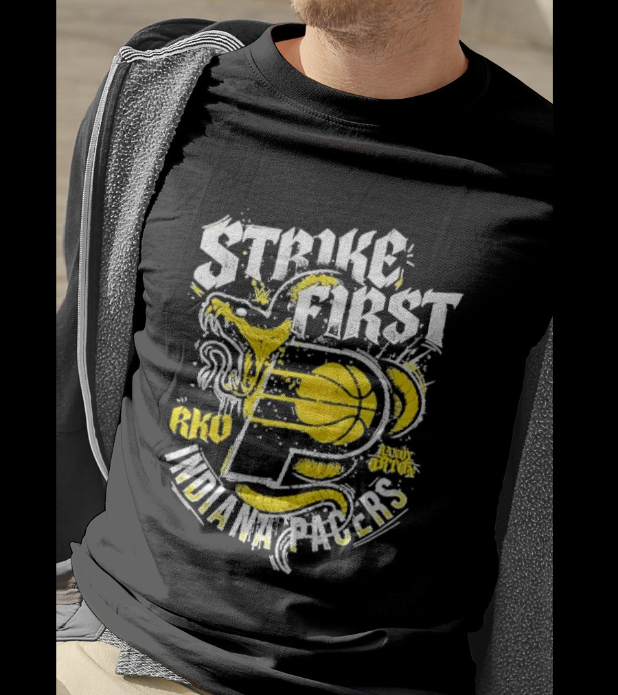 Strike First Indiana Pacers RKO Randy Orton Snake T-Shirt