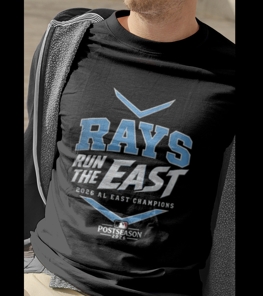 Rays Run The East 2026 AL East Champions Postseason MLB T-Shirt