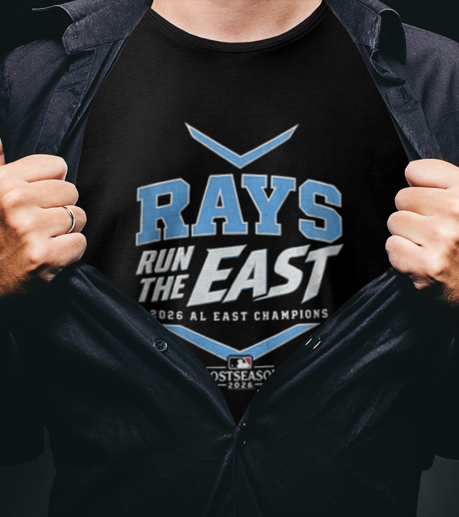 Rays Run The East 2026 AL East Champions Postseason MLB T-Shirt