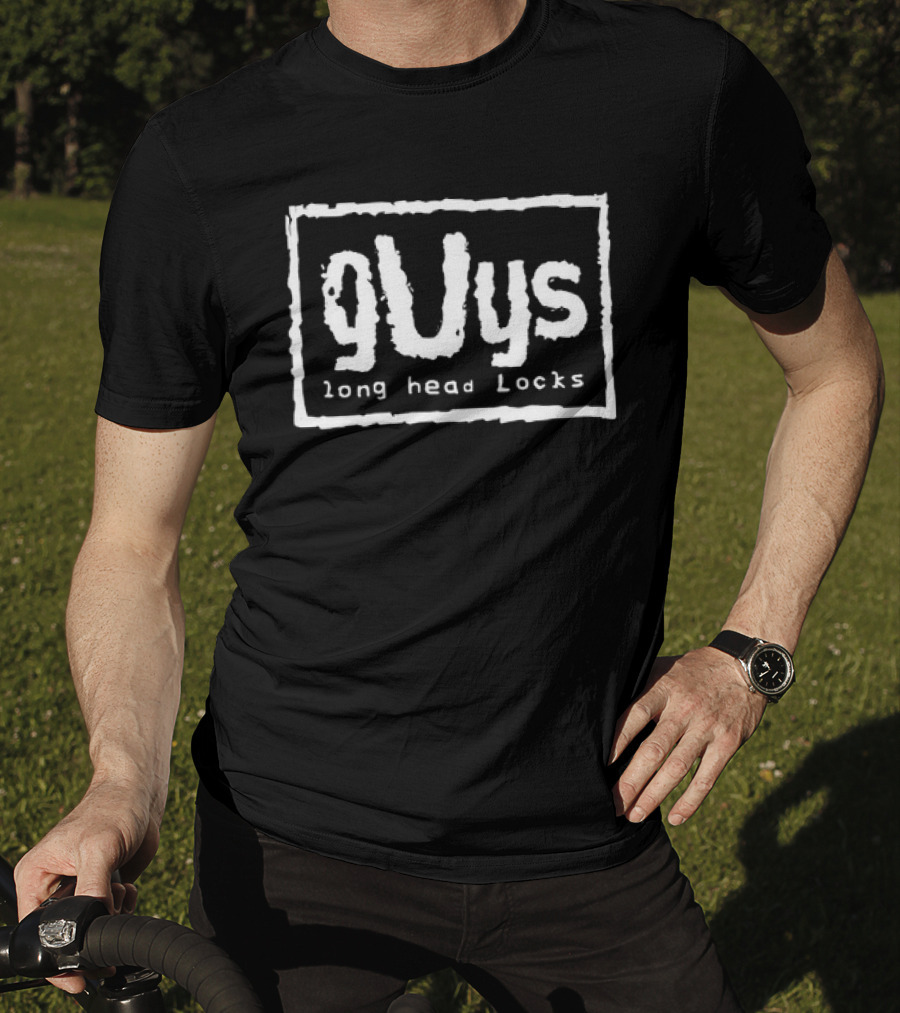 Guys Long Head Locks Trendy T-Shirt