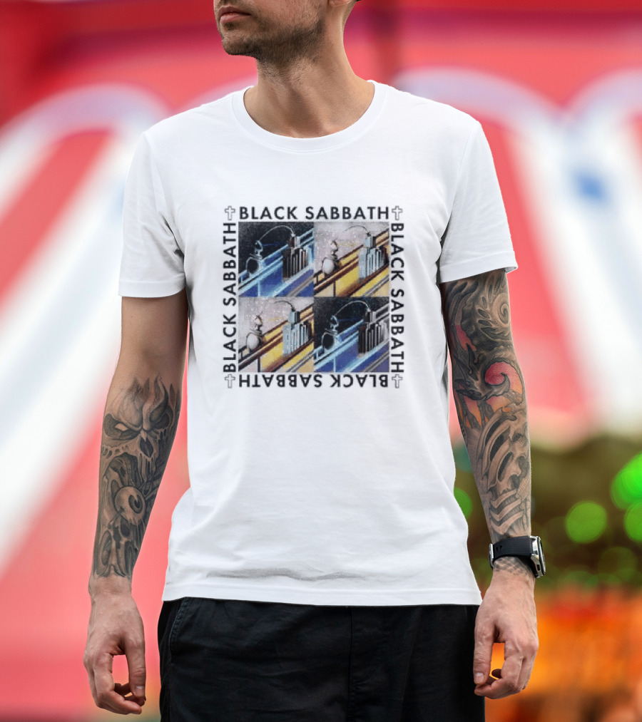Black Sabbath Technical Ecstasy Raglan Blocks T-Shirt