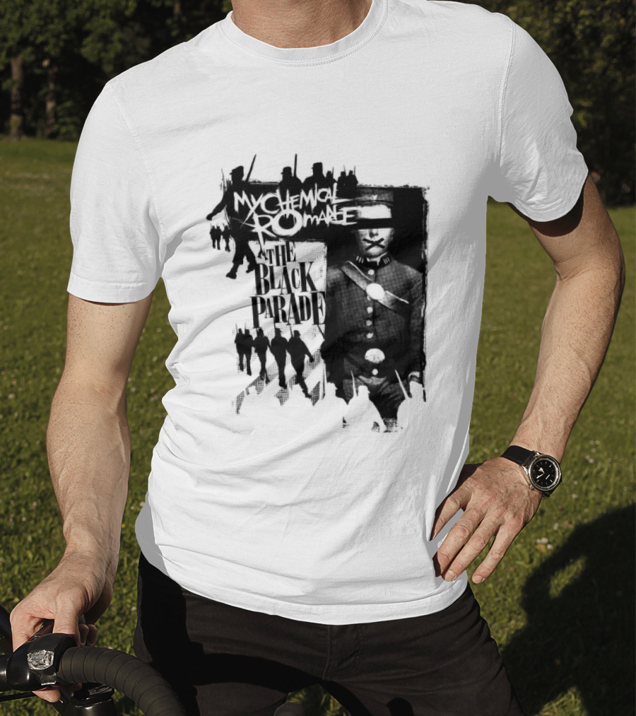 My Chemical Romance Warpath Distressed Band Names T-Shirt