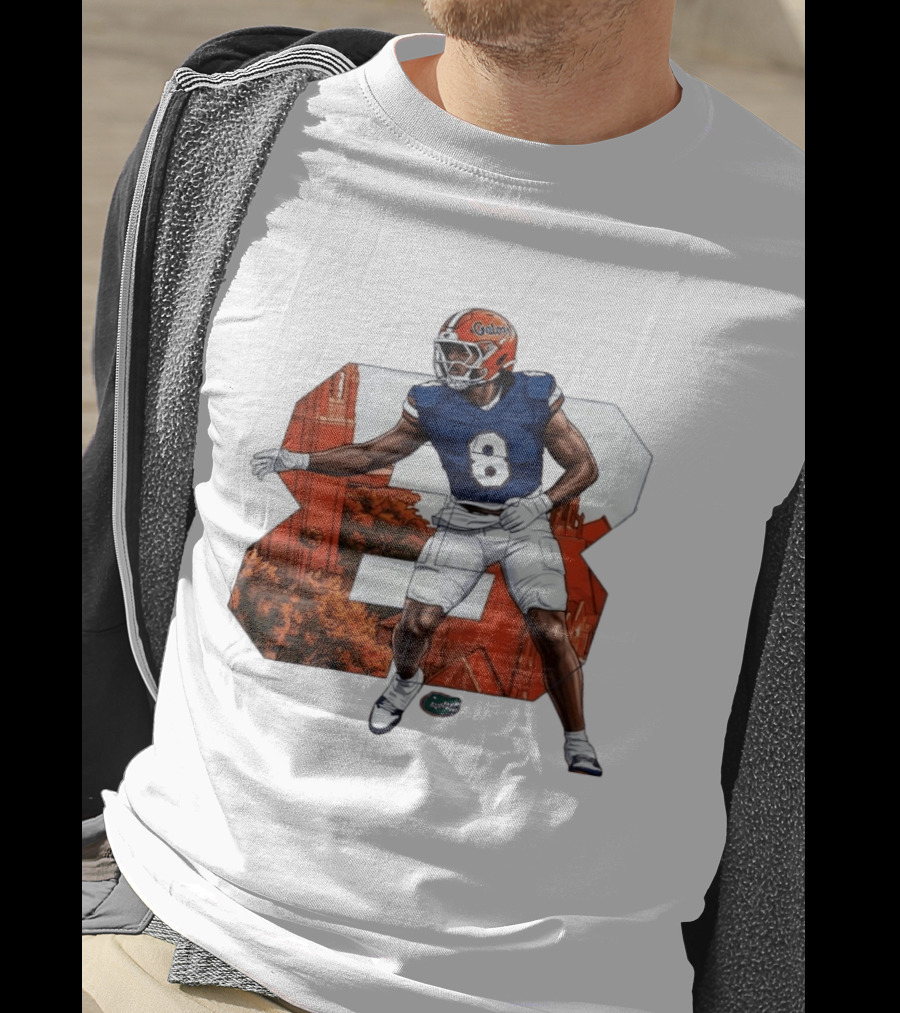 NCAA Florida Gators No 8 Aaron Chiles Jr. T-Shirt