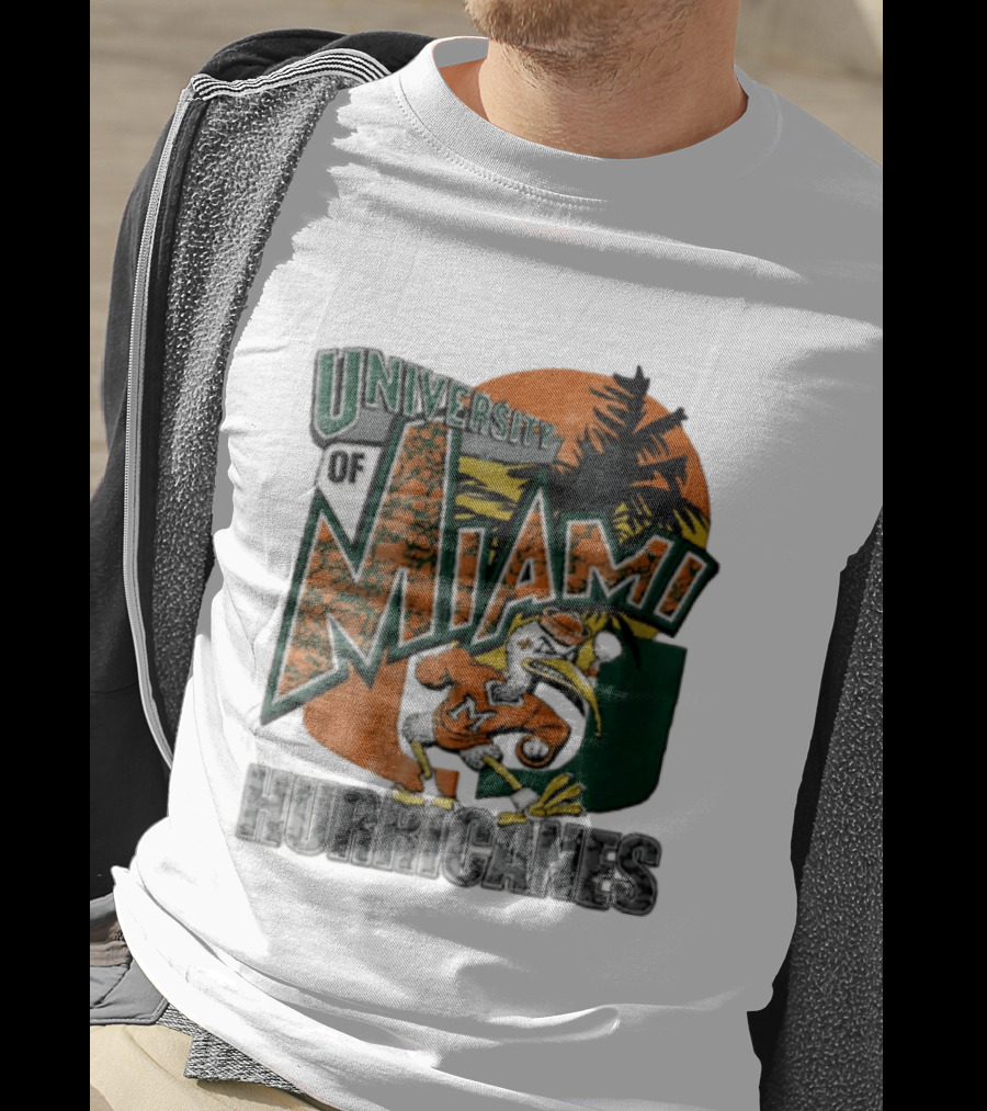Miami Hurricanes Sebastian The Ibis U Of M Sports Team T-Shirt
