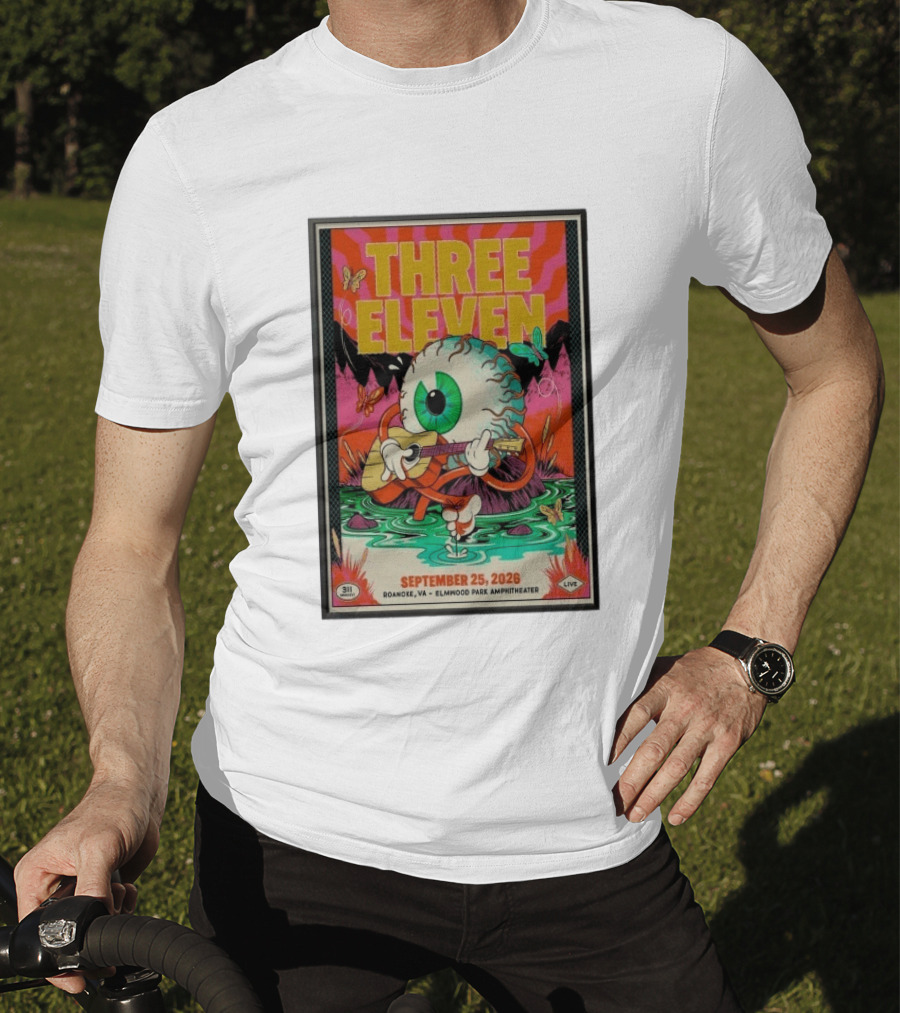Three Eleven 311 September 25 2026 Roanoke VA Elmwood Park Amphitheater T-Shirt