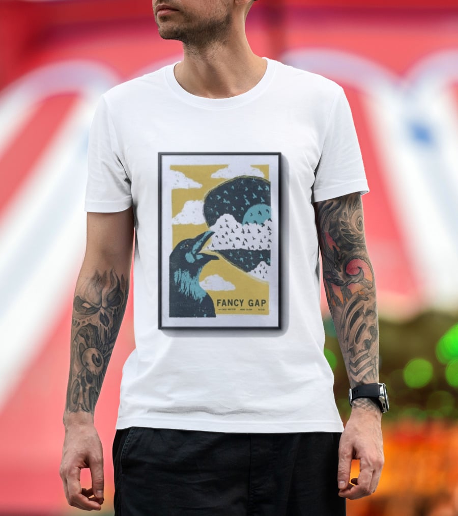 Fancy Gap Oct 2 2026 Boone Saloon Vintage Crow And Cloud Print T-Shirt